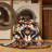 Machine Washable Persian Black Area Rug-2036838810