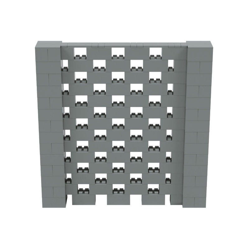 EverBlock Office Partitions, Blue, 84" H x 84" W x 12" D