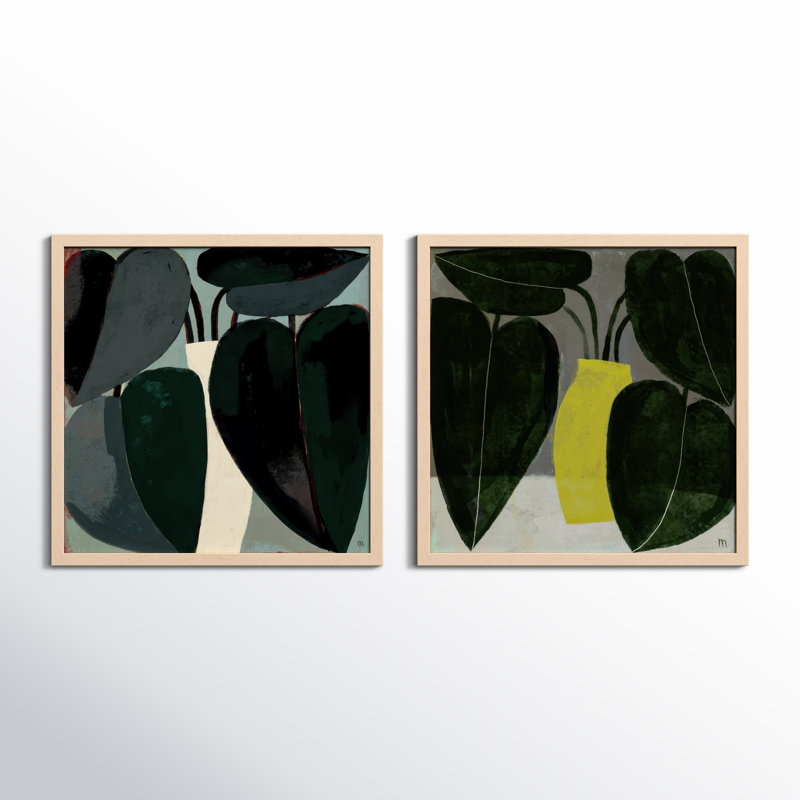 Plant Set Of 2 by Studiom, 36" H x 36" W, Brown
