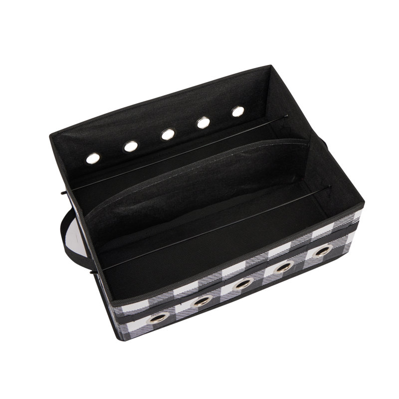 Boîte de rangement Gracie Oaks Buffalo Plaid