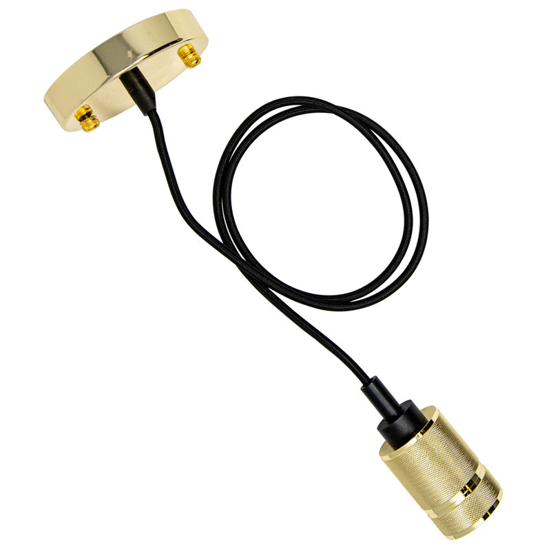 1 - Light Polished Gold Bulb Pendant