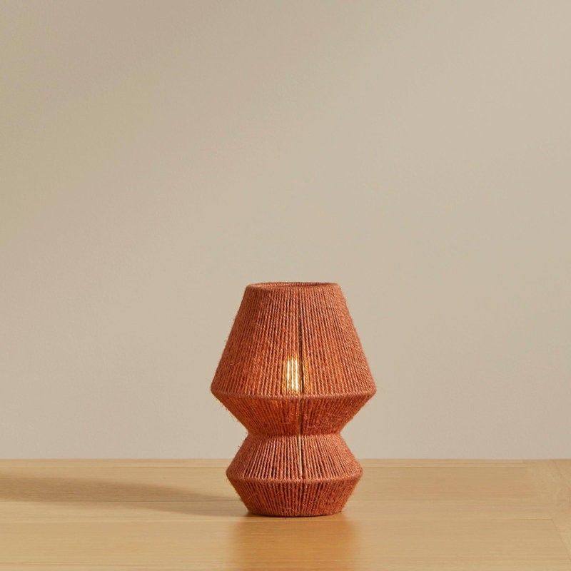 Aksoyn Iron Novelty Lamp, Burnt Orange, 21cm H x 15.5cm W x 15.5cm D