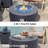  28-Inch Round Iron Gas Fire Pit Table,Includes Tank Cover and Wind Guard-196349952