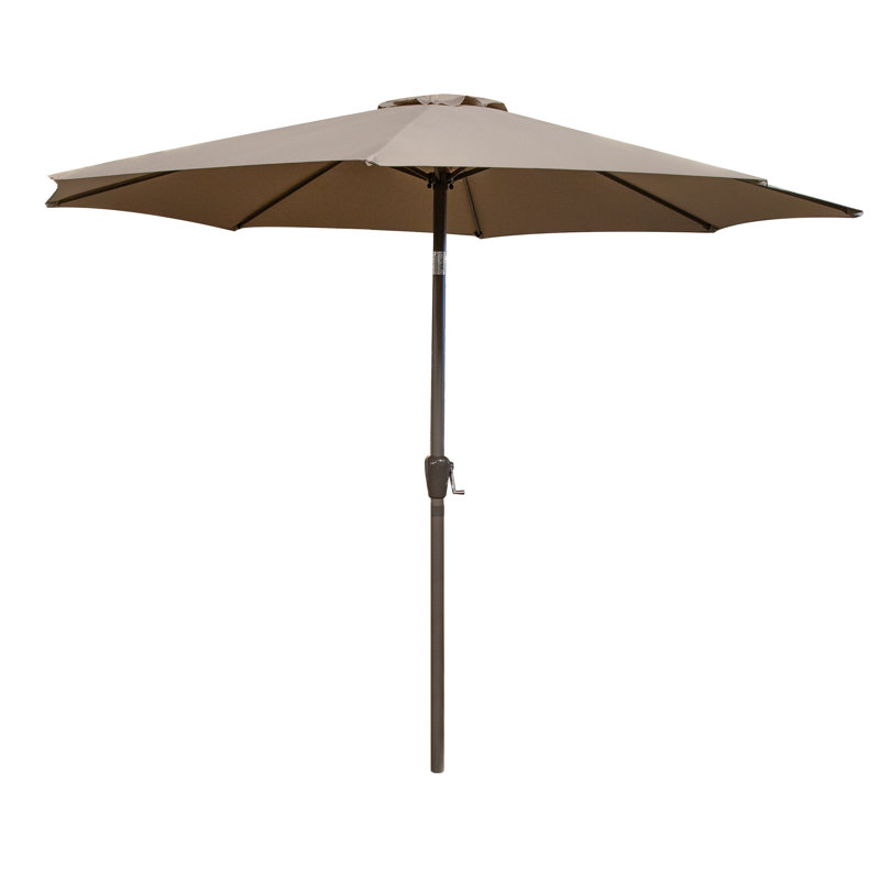 Huckleberry 350cm Market Parasol, Taupe, Taupe