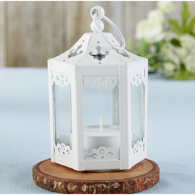 Tabletop Lantern, White