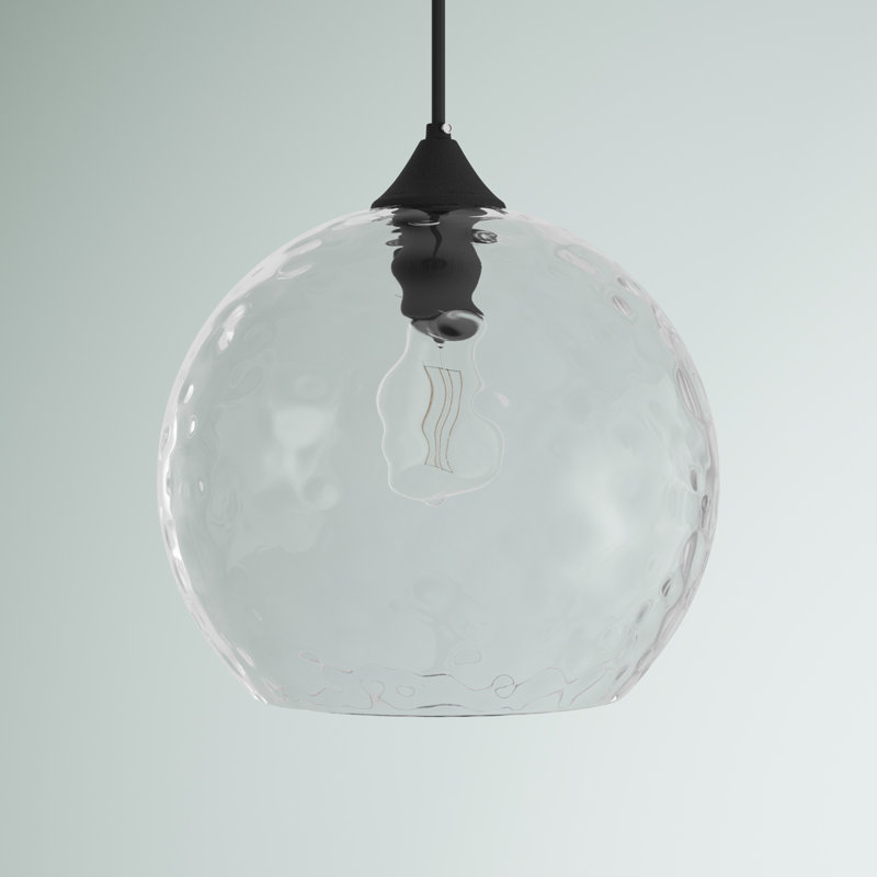 Luminaire suspendu sphère réglable Douthit, H 6,6 po x l 5,9 po x P 5,9 po