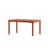 Alyisa Rectangular Eucalyptus Outdoor Dining Table With Umbrella Hole , 59'' in. W 35'' in. D