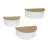McConnelsville 3pcs White Floating Mounted Hanging Shelves