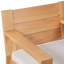 Ensemble de salle à manger en bois d'eucalyptus pour 6 personnes avec table rectangulaire Callen, coussins inclus