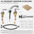 Widespread 2-handle Bathroom Faucet with Drain Assembly-48134468