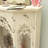 Beige Manufactured Wood Freestanding Fireplace