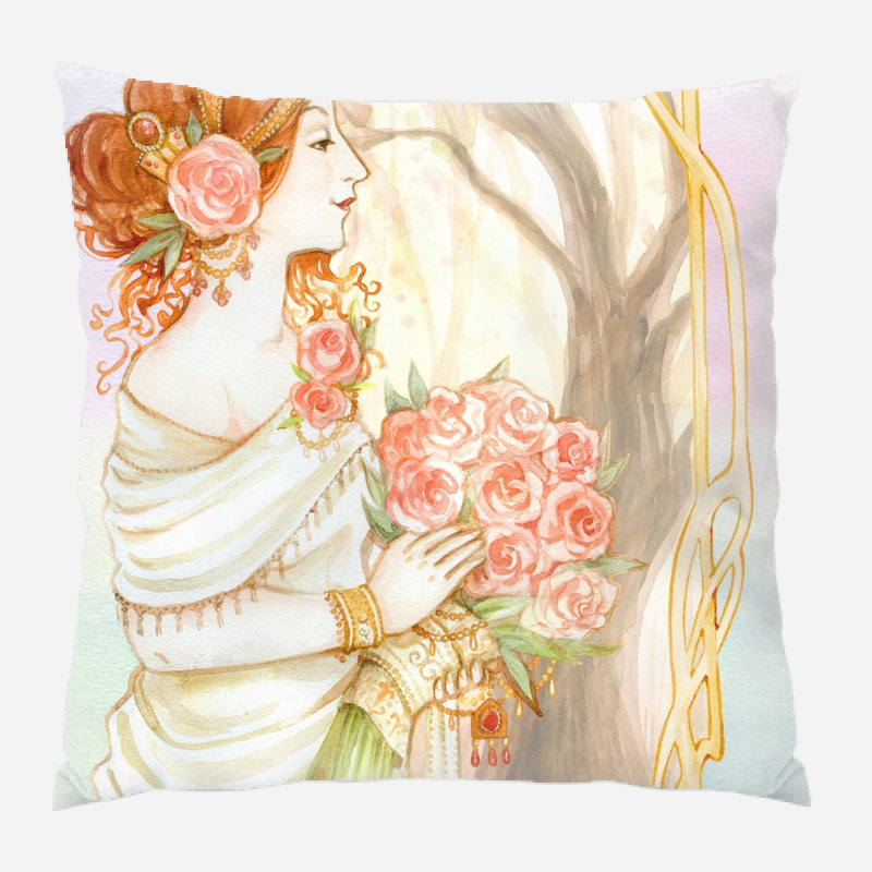 Housse et insert de coussin extérieur rétro Wireman, Microsuède, Intérieur