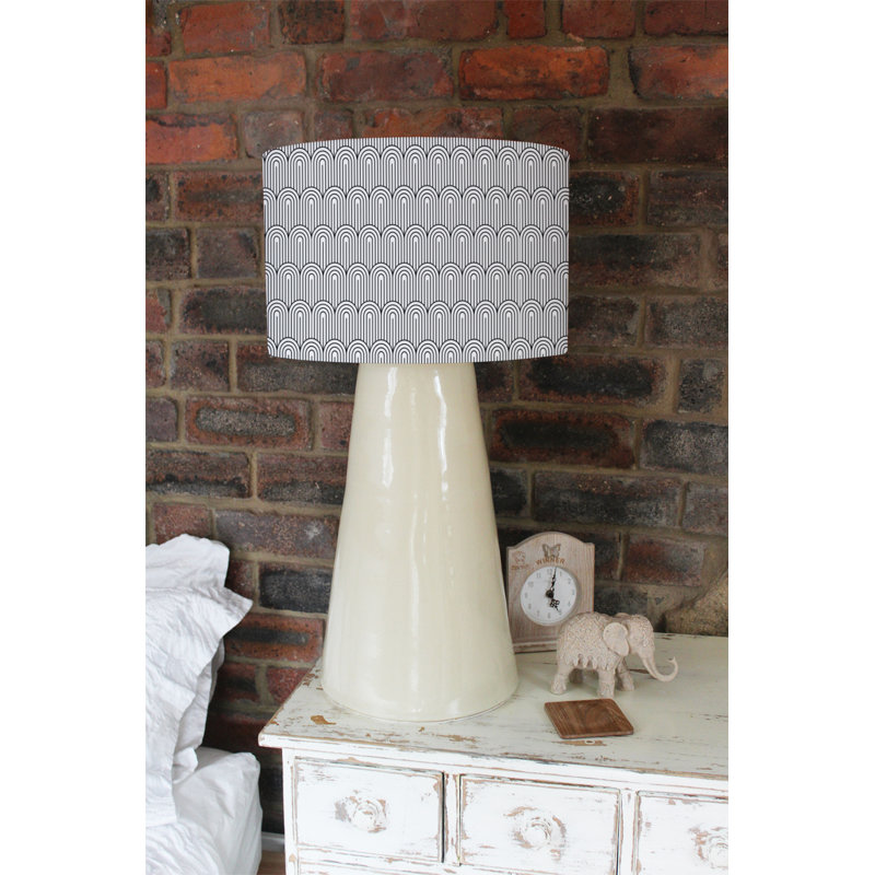 Cotton Drum Lamp Shade ( Uno ), 25cm H x 40cm W x 40cm D