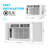 Acekool Window Air Conditioner 6000 Btu, Up to 250 Square Feet,Window Ac Units with Remote,3 Cooling & Fan Speeds,Window Install Kit,Window Unit Air Conditioner