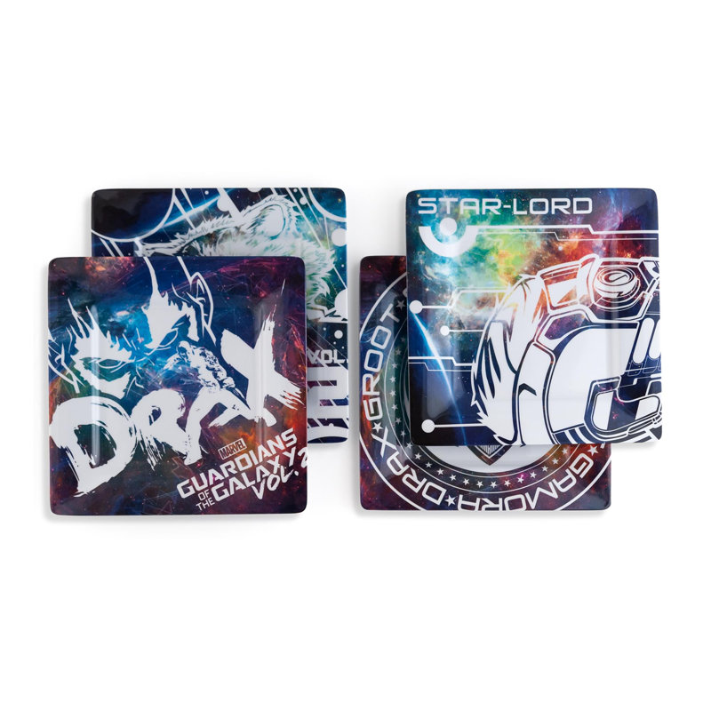 Les gardiens de la galaxie vol. 2 assiettes en plastique de 8 po en paquet de 4