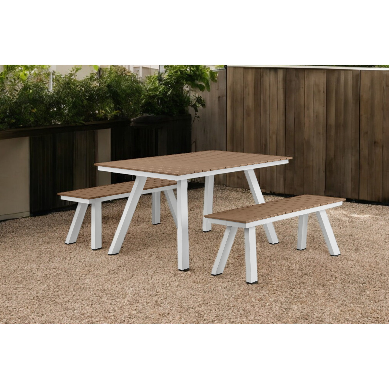 59'' Rectangular 6 - Person Outdoor Dining Set