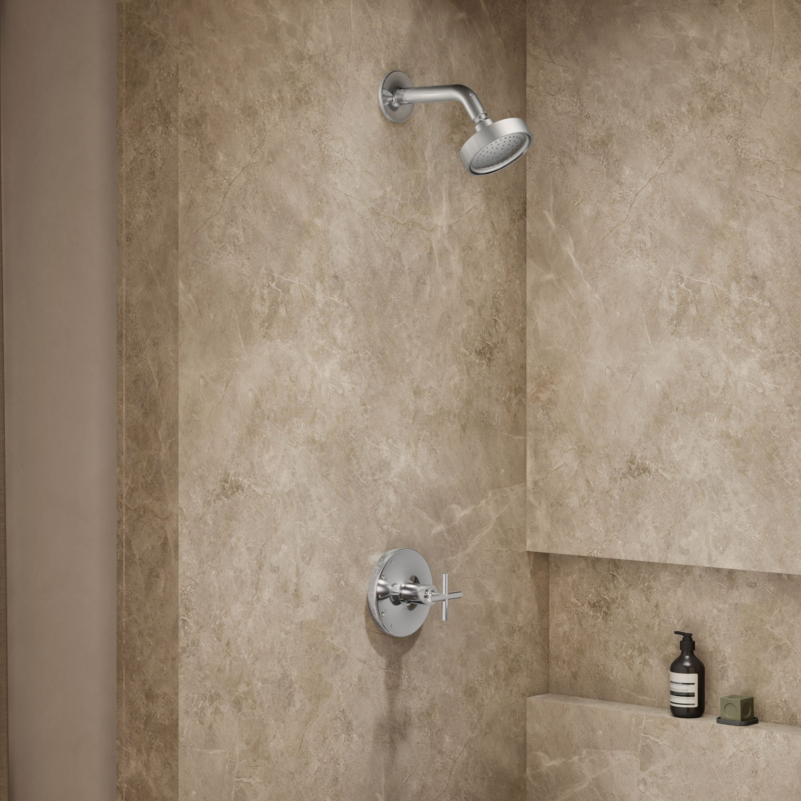 Purist Rite-Temp Shower Faucet, Polished Chrome