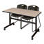 Table de nidification Nickilis, 2 chaises empilables Zeng-32668109-32668116