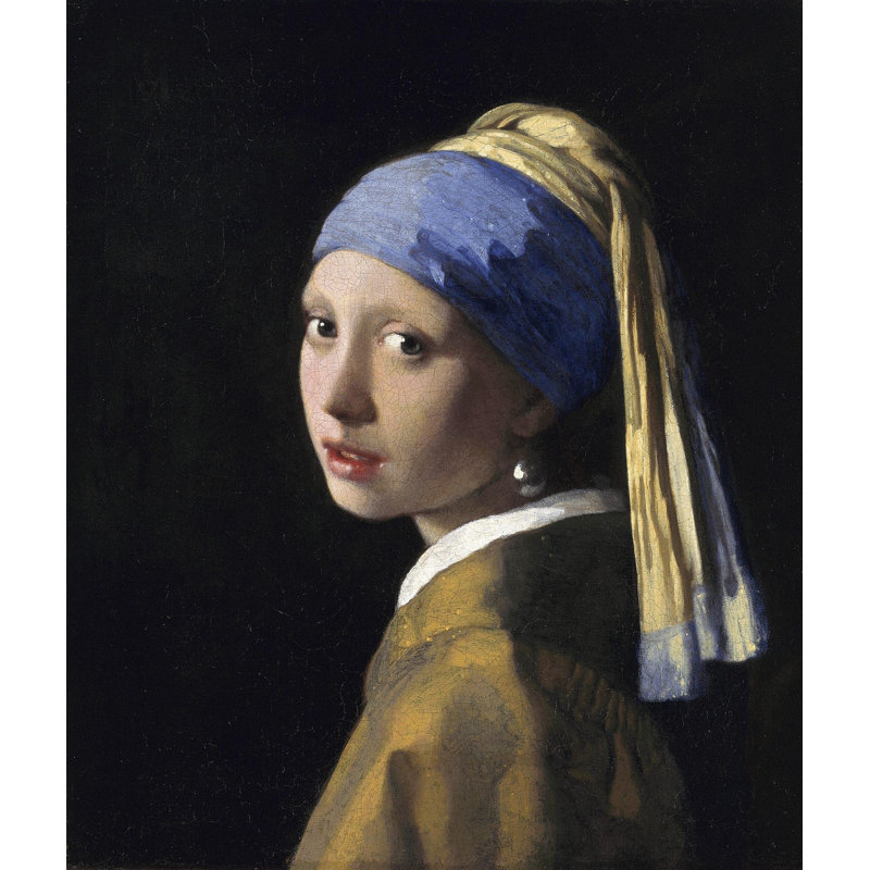 Girl With The Pearl Earring by Johannes Vermeer - Wrapped Canvas Print, 127cm H x 101cm W