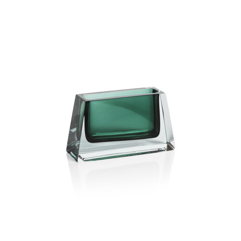 Glass Table Vase, Green