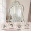 Miroir blanc perle