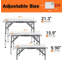 Table pliante réglable en aluminium, légère, portable avec poignée pour le camping, la plage, le bureau (grand)-66055221