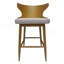 Ensemble de 2 tabourets de bar style nordique Mid-Century