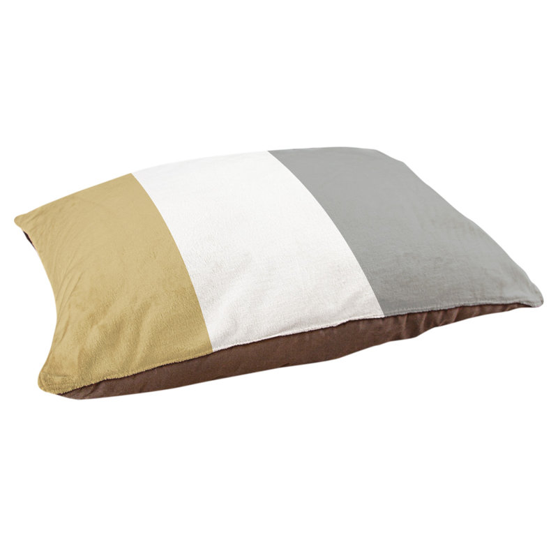 Coussin Colorado, Moyen (l 28 po x P 18 po x H 6 po), Or / Gris