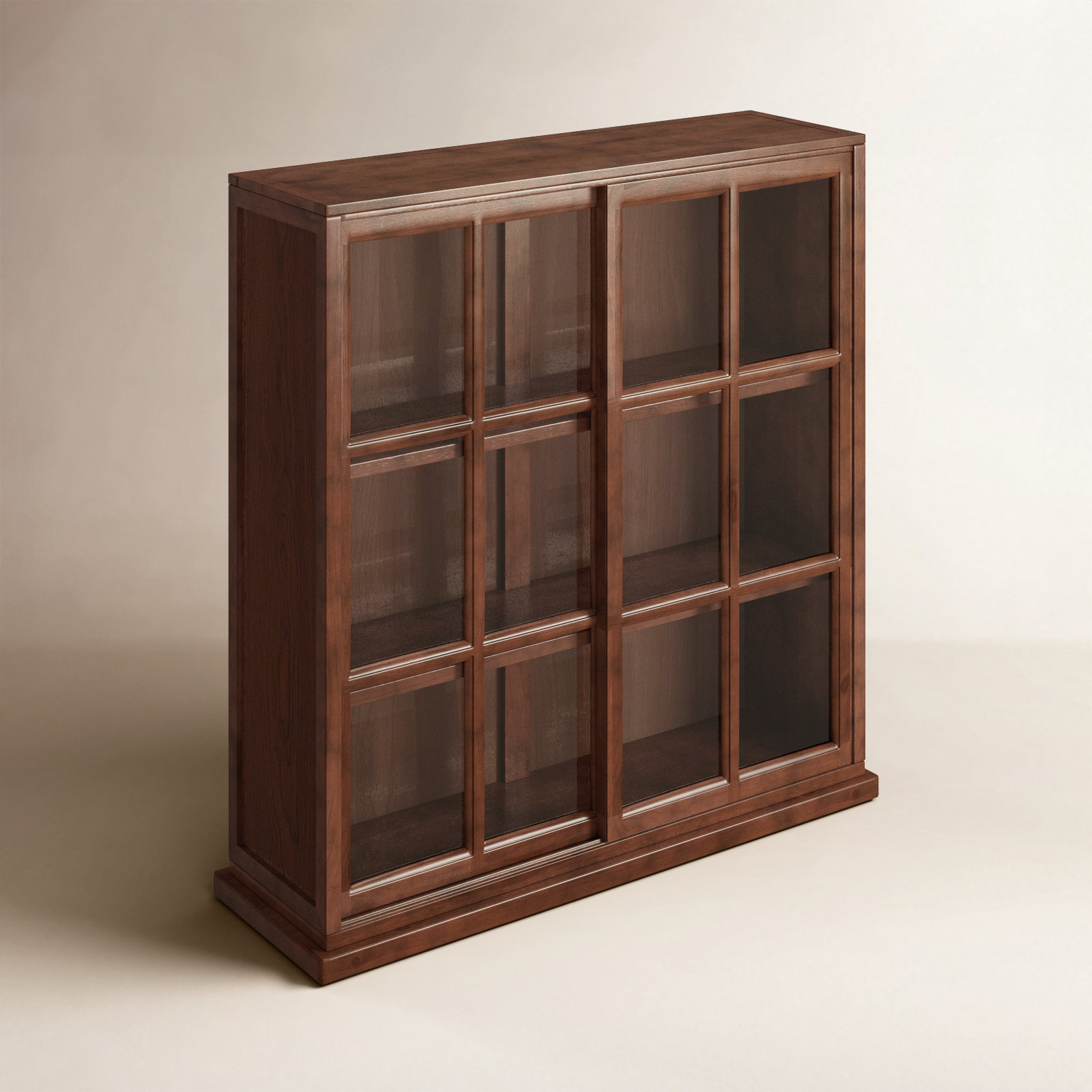 Fayette Standard Bookcase, Dark Teak
