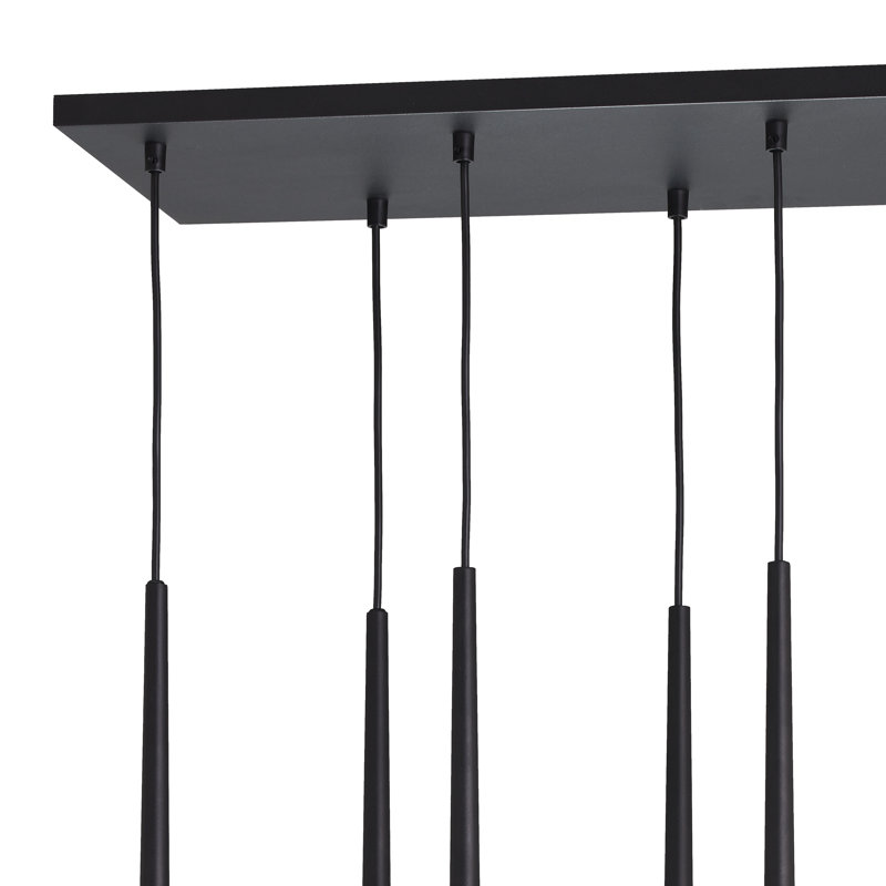 Piano 6 - Light Cluster Pendant, Black