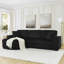 Canapé-lit modulaire rembourré en velours Corduroy-1233991449