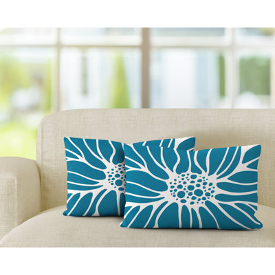 Polyester / Mélange de polyester Housse de coussin rectangulaire intérieure / extérieure lombaire et insert