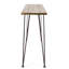 Table de bar en bois de style rustique - Finition et piètement en fer pour l'extérieur avec structure robuste