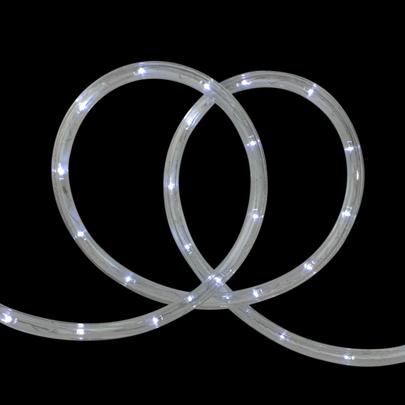 Guirlande de Noël flexible blanche à DEL - 96 pi