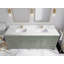 Meuble-lavabo double 84 po avec plateau en quartz Cambridge-101221496