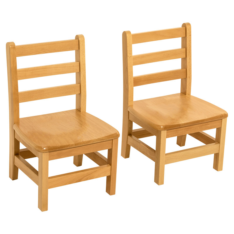 Hysell Kids Wood Desk Or Activity Chair Desk / Activity Chair and Ottoman, 22" H x 14" W x 13" D, Light Natural