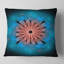Fractale fleur turquoise florale - coussin imprimé floral-31040635-31040632