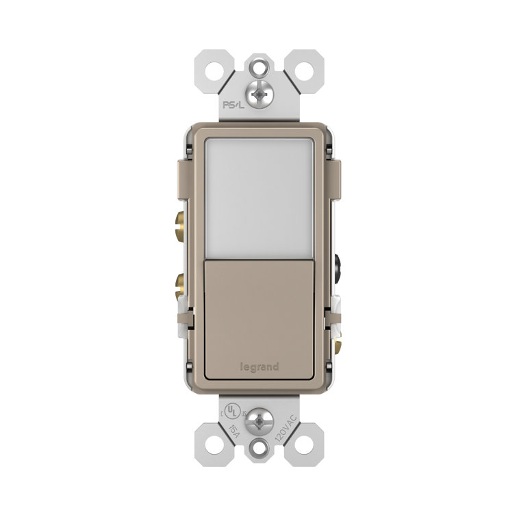 Radiant 15-Amp Single Pole and 3-Way Rocker Light Switch