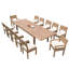 Lamont Outdoor 13 - Piece Teak Dining Set