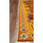Tapis orange original en laine noué à la main à motif traditionnel