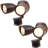 2 Head LED Dusk to Dawn Flood Light, 20W Security Light with Motion Sensor, 3000K Warm White-82957438