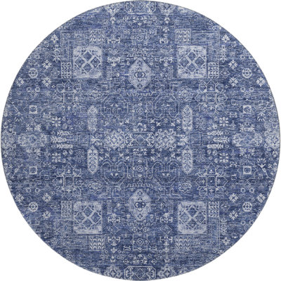 Premium Machine Washable Cerrito Navy Rug