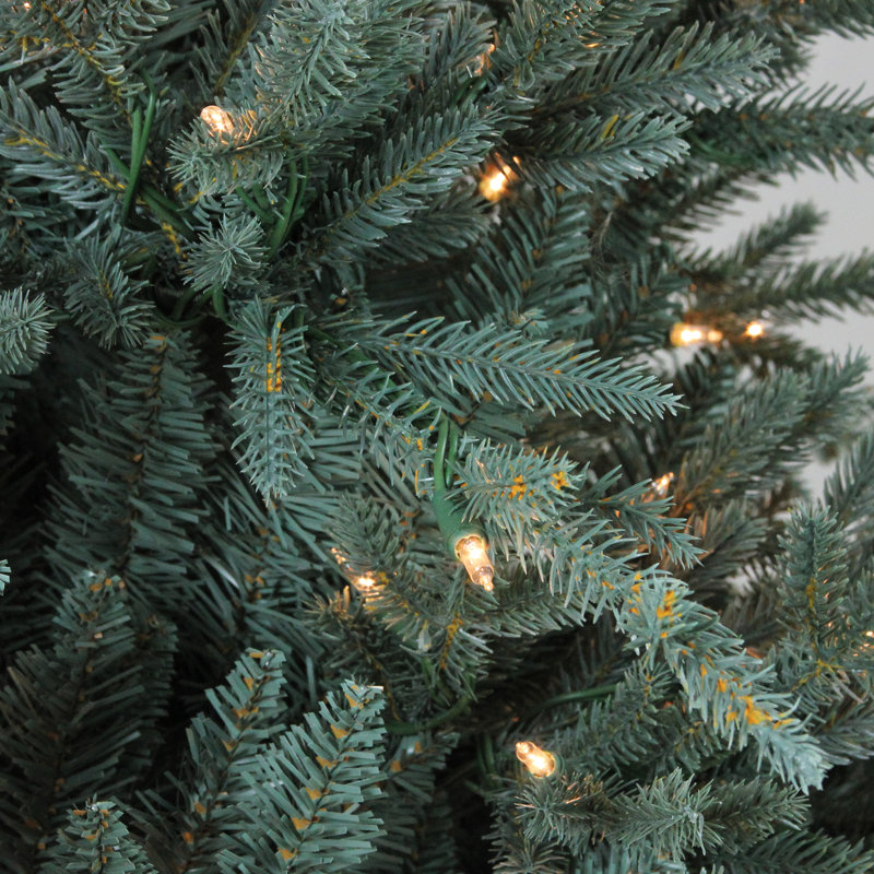 Sapin de Noël artificiel éclairé, H 7,5 po
