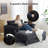 Corduroy Upholstered Convertible Sleeper Sofa with Toss Pillows -1520154634
