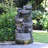 Gravers Hand Crafted Weather Resistant Outdoor Fountain Waterfall Fountain with Light