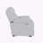 White Glider With Recliner Function With Led Light