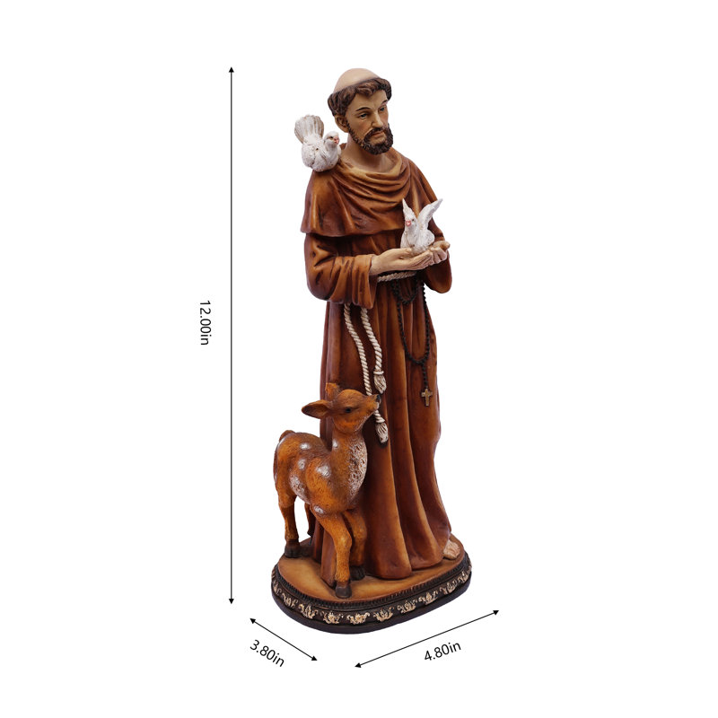 Statue 12 po St. Francis of Assis