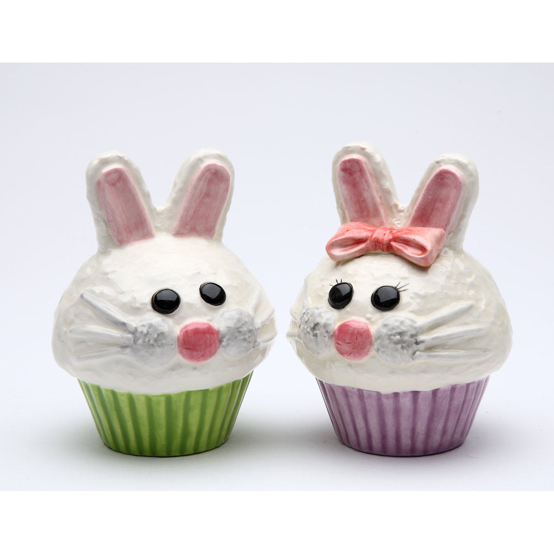 Bunny Cupcake Salt & Pepper Set The Holiday Aisle®