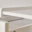 Tables de chevet modernes en bois cannelé blanc avec tiroir et rangement ouvert, ensemble de 2 tables de chevet modernes pour le salon