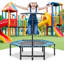 Trampoline d'exercice, rebondisseur portable pliable